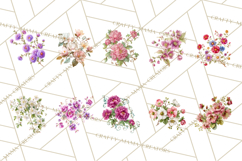 Victorian Floral PNG, Painted Roses, Peonies, Botanical Png Product Image 5