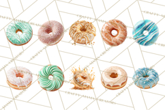 Winter Donuts PNG, Neutral Pastry Clipart, Bakery Elements Product Image 3