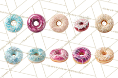 Winter Donuts PNG, Neutral Pastry Clipart, Bakery Elements Product Image 8