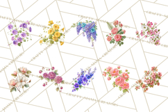 Victorian Floral PNG, Painted Roses, Peonies, Botanical Png Product Image 10