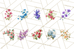 Victorian Floral PNG, Painted Roses, Peonies, Botanical Png Product Image 4