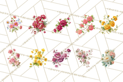 Victorian Floral PNG, Painted Roses, Peonies, Botanical Png Product Image 7