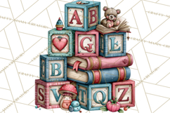 Back To School Clipart PNG School Teacher Supplies Product Image 3