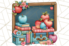 Back To School Clipart PNG School Teacher Supplies Product Image 5