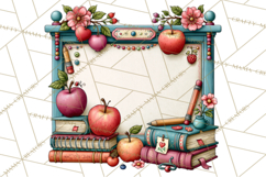 Back To School Clipart PNG School Teacher Supplies Product Image 2