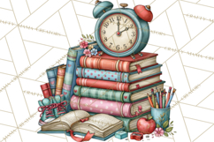 Back To School Clipart PNG School Teacher Supplies Product Image 2
