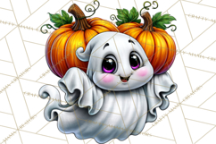 Funny Silly Ghost Halloween Clipart PNG Product Image 5