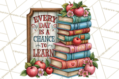 Back To School Clipart PNG School Teacher Supplies Product Image 3