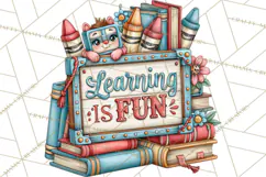 Back To School Clipart PNG School Teacher Supplies Product Image 2
