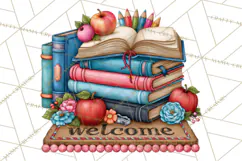 Back To School Clipart PNG School Teacher Supplies Product Image 2