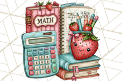 Back To School Clipart PNG School Teacher Supplies Product Image 5