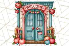 Back To School Clipart PNG School Teacher Supplies Product Image 2