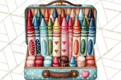 Back To School Clipart PNG School Teacher Supplies Product Image 3