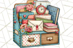 Back To School Clipart PNG School Teacher Supplies Product Image 5