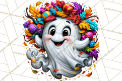 Funny Silly Ghost Halloween Clipart PNG Product Image 2