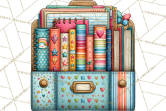 Back To School Clipart PNG School Teacher Supplies Product Image 2