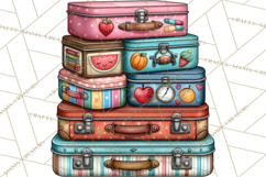 Back To School Clipart PNG School Teacher Supplies Product Image 3