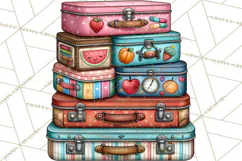 Back To School Clipart PNG School Teacher Supplies Product Image 3