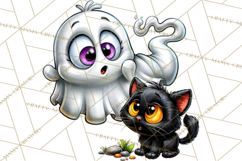 Funny Silly Ghost Halloween Clipart PNG Product Image 2
