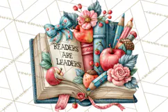 Back To School Clipart PNG School Teacher Supplies Product Image 2