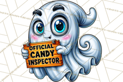 Funny Silly Ghost Halloween Clipart PNG Product Image 4