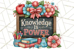 Back To School Clipart PNG School Teacher Supplies Product Image 2