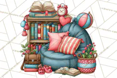 Back To School Clipart PNG School Teacher Supplies Product Image 3