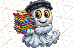 Funny Silly Ghost Halloween Clipart PNG Product Image 3
