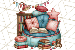 Back To School Clipart PNG School Teacher Supplies Product Image 4