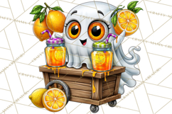 Funny Silly Ghost Halloween Clipart PNG Product Image 4