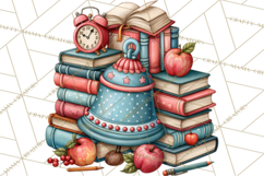 Back To School Clipart PNG School Teacher Supplies Product Image 2