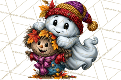 Funny Silly Ghost Halloween Clipart PNG Product Image 5