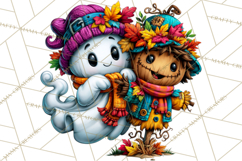 Funny Silly Ghost Halloween Clipart PNG Product Image 2