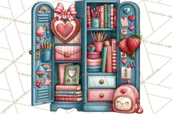 Back To School Clipart PNG School Teacher Supplies Product Image 2