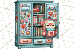 Back To School Clipart PNG School Teacher Supplies Product Image 3
