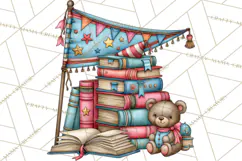 Back To School Clipart PNG School Teacher Supplies Product Image 5