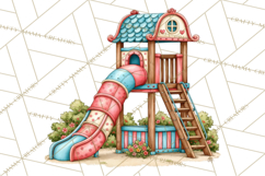 Back To School Clipart PNG School Teacher Supplies Product Image 2