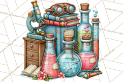 Back To School Clipart PNG School Teacher Supplies Product Image 4