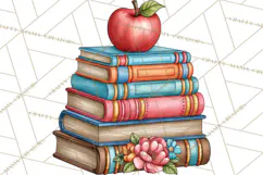Back To School Clipart PNG School Teacher Supplies Product Image 2