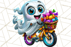 Funny Silly Ghost Halloween Clipart PNG Product Image 2