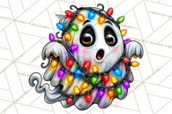 Funny Silly Ghost Halloween Clipart PNG Product Image 3
