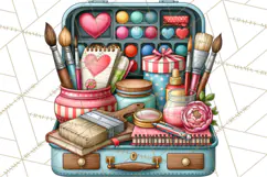 Back To School Clipart PNG School Teacher Supplies Product Image 3