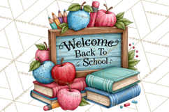 Back To School Clipart PNG School Teacher Supplies Product Image 5