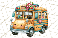 Back To School Clipart PNG School Teacher Supplies Product Image 4