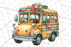Back To School Clipart PNG School Teacher Supplies Product Image 4