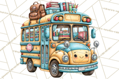 Back To School Clipart PNG School Teacher Supplies Product Image 5