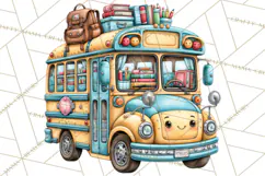 Back To School Clipart PNG School Teacher Supplies Product Image 5