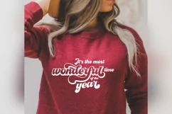 Its The Most Wonderful Time of The Year svg retro christmas Product Image 1