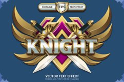 Super Knight Badge with Editable Text Effect Product Image 1