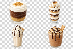 Smores Dessert | Watercolor PNG Chocolate Marshmallow Bakery Product Image 9